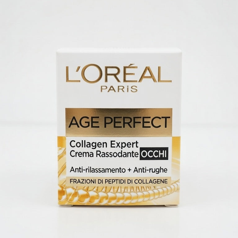 L'Oréal Paris Age Perfect Collagen Expert Crema Occhi 15ml – Trattamento Rassodante Anti-Rilassamento e Anti-Rughe per Pelli Mature 50+