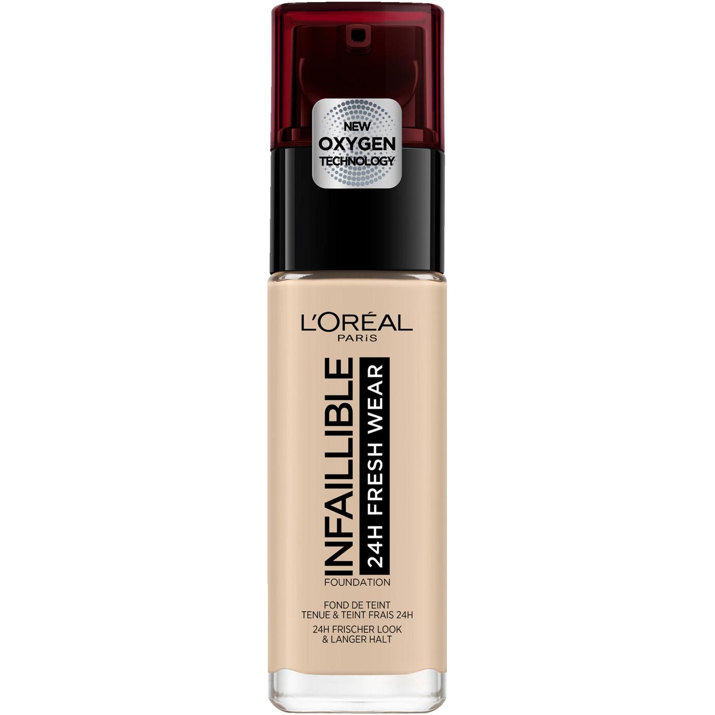 L'Oréal Paris Infaillible 32H Fresh Wear Fondotinta Fluido Idratante con Vitamina C e SPF 25 – La Soluzione Coprente e Ultra-Traspirante a Lunga Tenuta Non-Stop