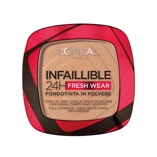L’Oréal Paris Infaillible 24H Fresh Wear Fondotinta in Polvere Lunga Tenuta No Transfer