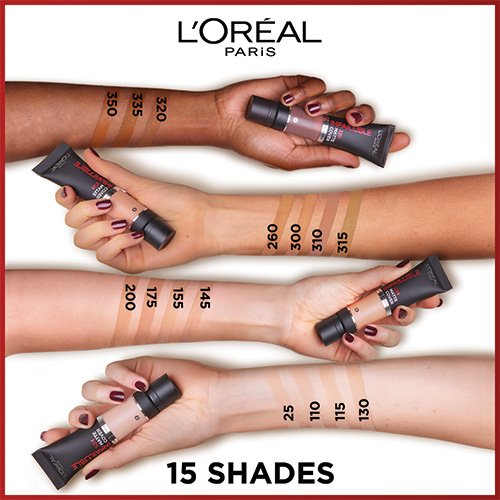 L'Oréal Paris Infaillible Matte Cover Fondotinta Fluido Opacizzante ad Alta Coprenza con 4% Niacinamide – La Soluzione Definitiva per un Incarnato Perfetto, Anti-Imperfezioni e Opaco fino a 32 Ore