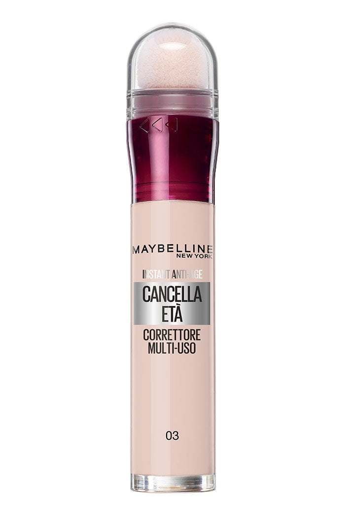 Maybelline New York Cancella Età Correttore Anti-Occhiaie Illuminante 6.8ml – Correttore Multiuso con Bacche di Goji e Haloxyl per uno Sguardo Fresco e Luminoso