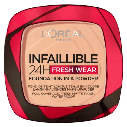L’Oréal Paris Infaillible 24H Fresh Wear Fondotinta in Polvere Lunga Tenuta No Transfer