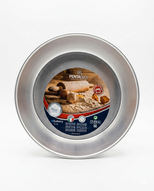 Pentalux Ciambella Conica Senza Cono 24 cm – Stampo Professionale in Alluminio – Spessore 1-2 mm – Cottura Dolce Uniforme – Made in Italy