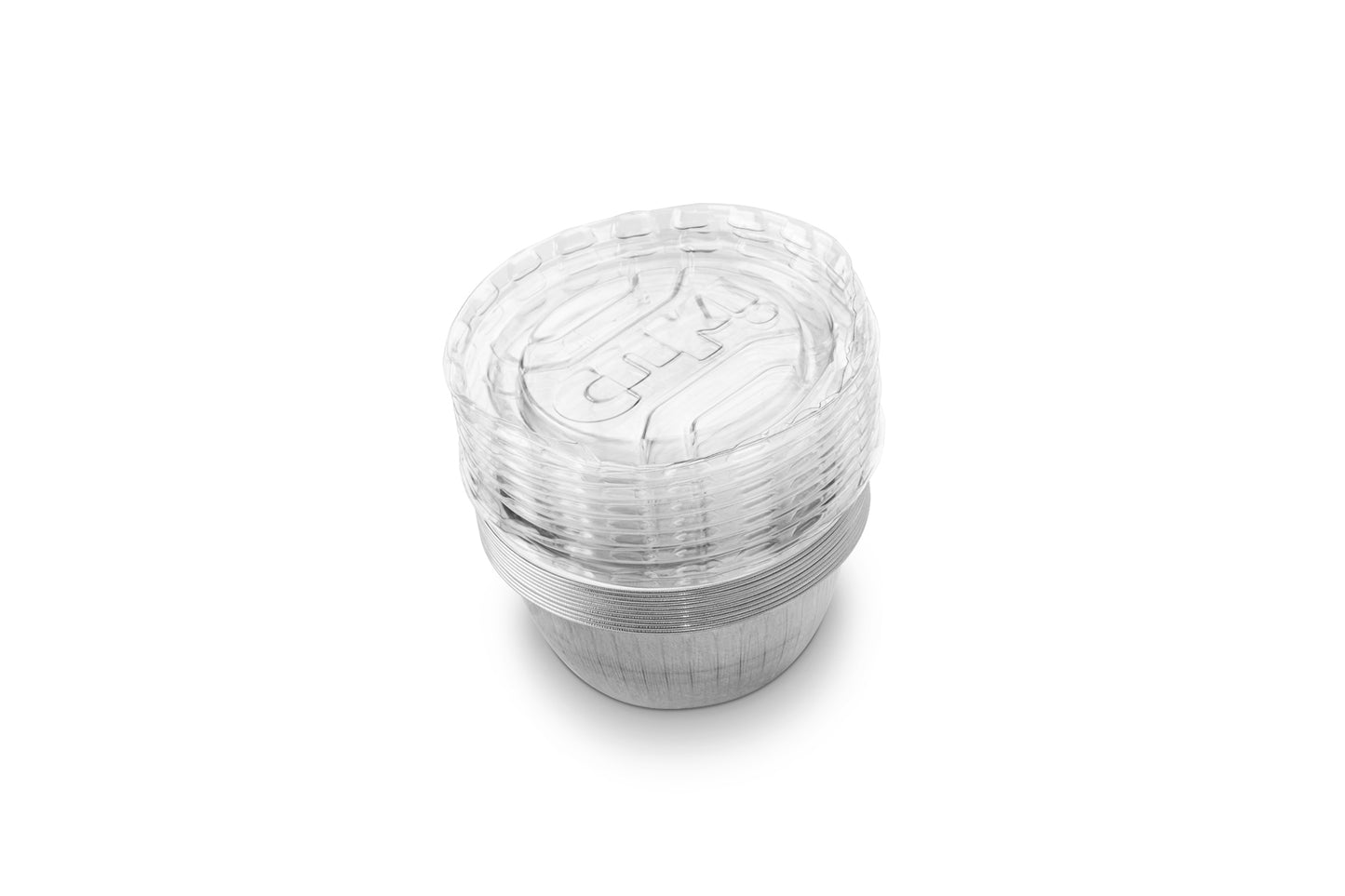 Cuki 10 Vaschette Alluminio Ultra-Forza Crème Caramel con Coperchi | Monoporzione Ø 8,8 cm | Struttura Liscia per Sformatura Perfetta