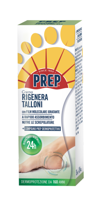 PREP Crema Rigenera Talloni 75ml Trattamento Intensivo per Talloni Secchi e Screpolati Risultati in 24h con Formula Dermoprotettiva