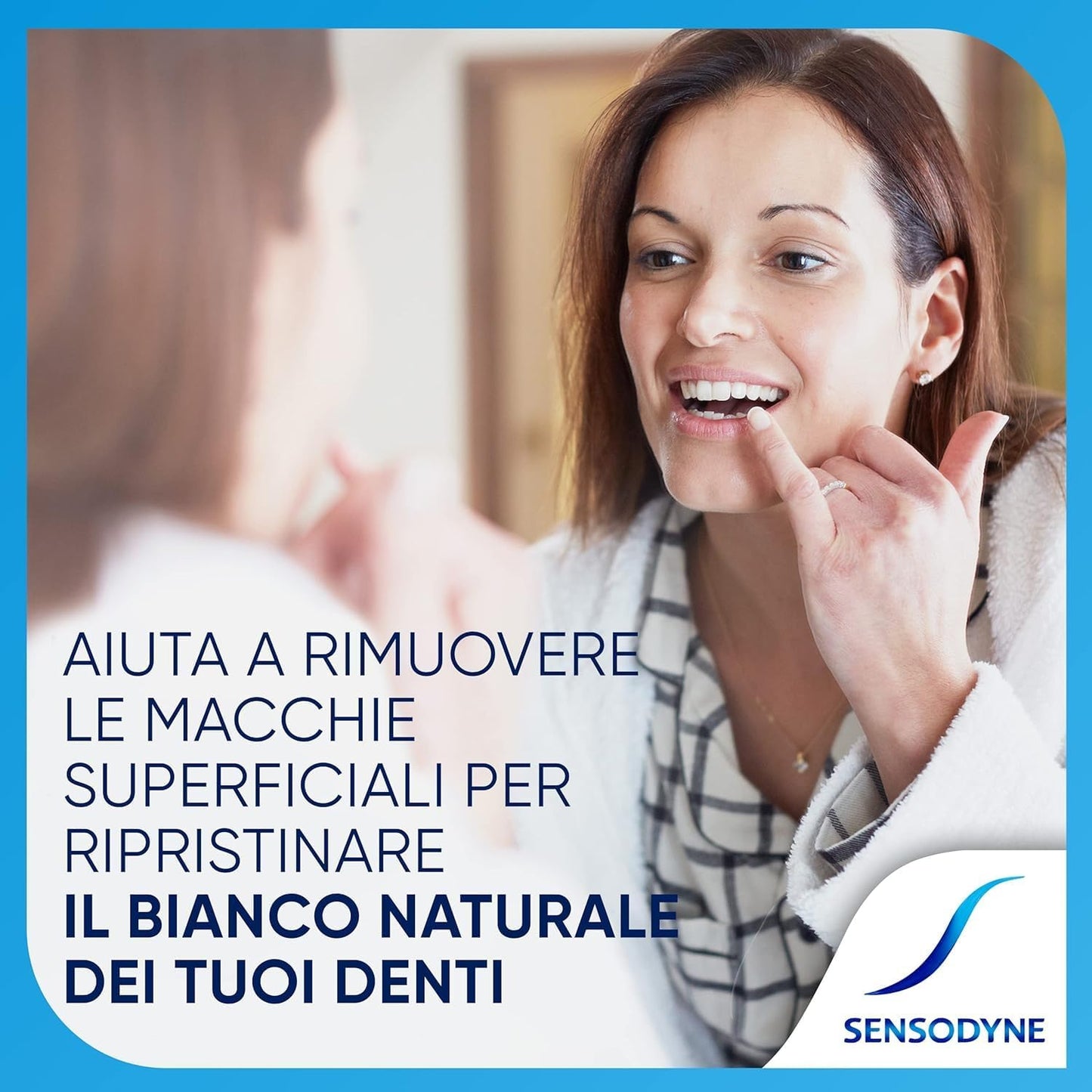 Sensodyne Gentle Whitening Dentifricio Sbiancante Delicato Tripla Azione 75ml – Protezione Continuata della Sensibilità e Smalto Minerale