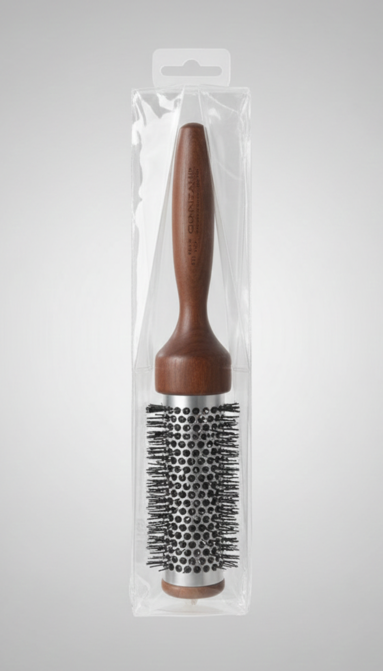 Guenzani Spazzola Superior Termica Art. 303 | Professionale Cilindrica | Tecnologia a Diffusione di Calore | Per Volume, Onde e Lisciatura | Manico Ergonomico in Legno