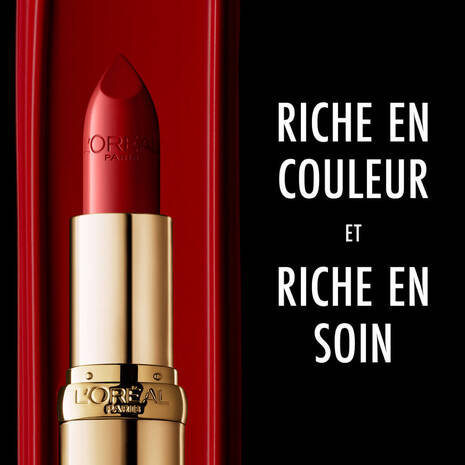 L'Oréal Paris Color Riche Satin Rossetto Idratante Alta Pigmentazione – Il Cult Make-Up Labbra all'Olio di Argan e Camelia per un Colore Intenso e Comfort Assoluto