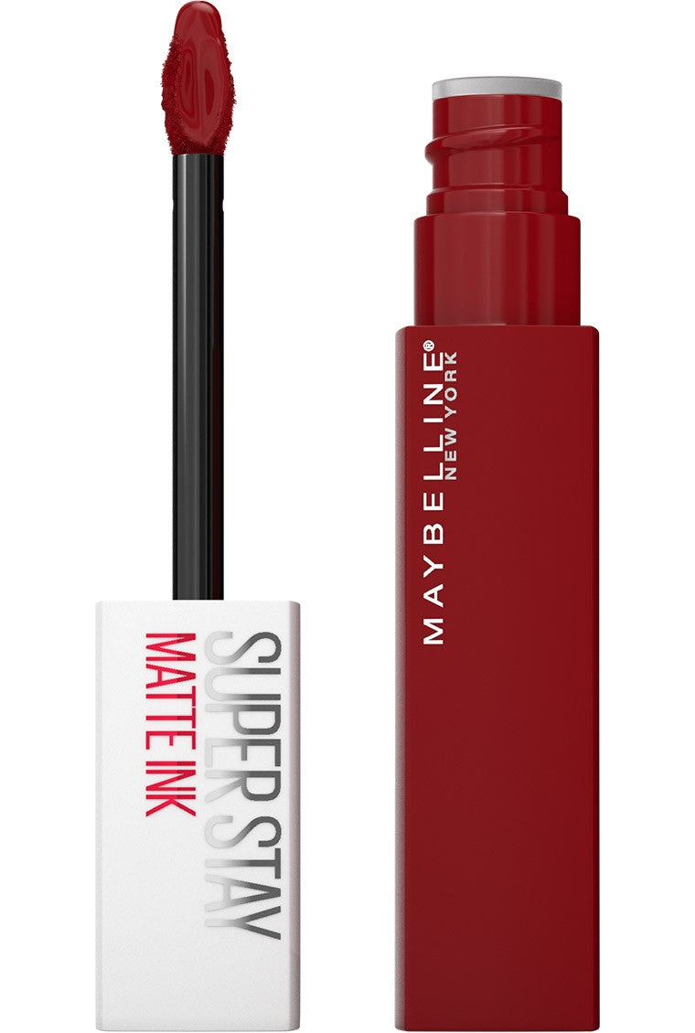 Maybelline New York SuperStay Matte Ink Spiced Edition 340 Exhilarator 5ml – Rossetto Liquido No-Transfer a Lunga Tenuta 16h Effetto Inchiostro Opaco Bordeaux