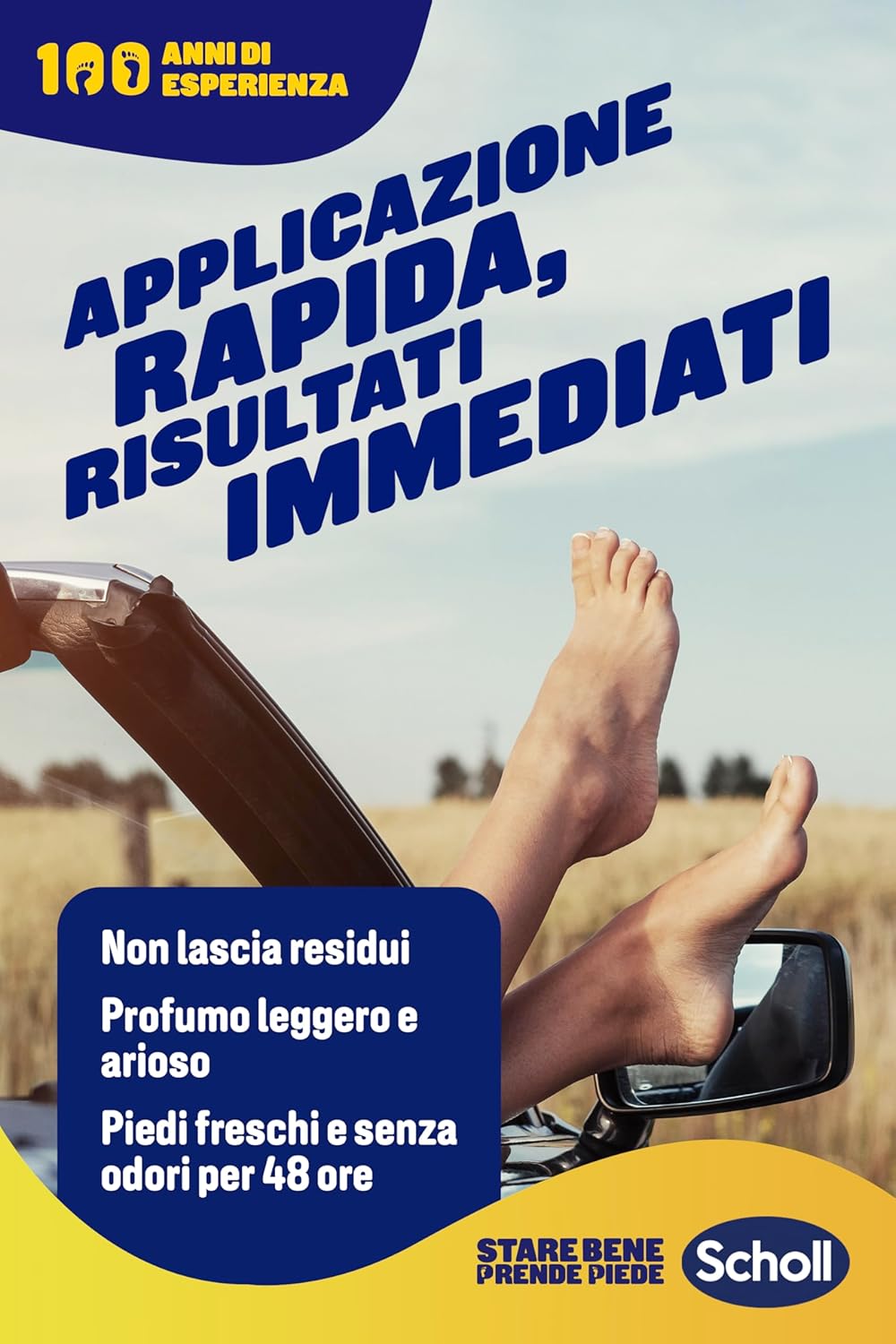 Scholl Pedorex Deodorante Piedi Spray Antitraspirante 150ml Alluminio Cloridrato – Effetto Asciutto Immediato e Protezione Totale 48H