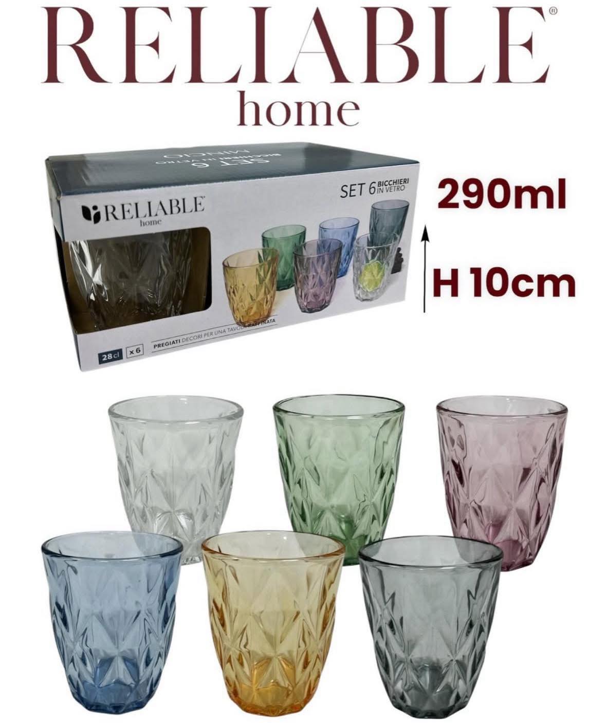 Set 6 Bicchieri Hobnail Vintage In Vetro 425g Con Cannucce - Per Cocktail, Birra, Succhi, Latte