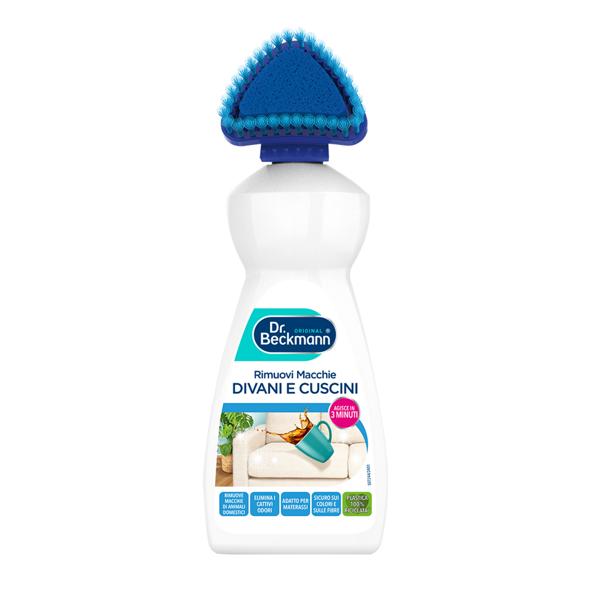 Dr. Beckmann Rimuovi Macchie Divani e Cuscini 400 ml | Elimina Macchie e Odori Ostinati | Tecnologia Oxi Power e Anti-Odore | Azione in 3 Minuti | Per Divani, Materassi e Auto