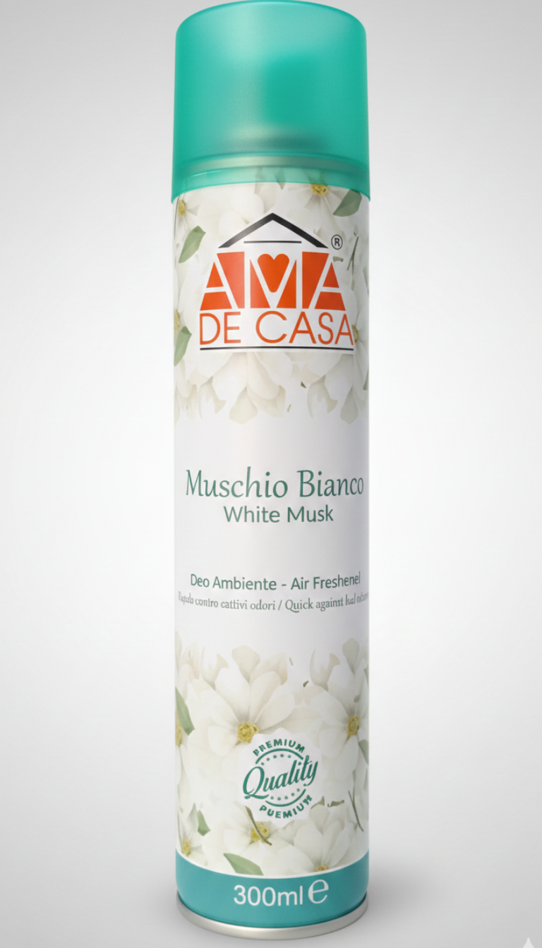 AMA De Casa Deo Ambiente Spray 300ml | Deodorante per Ambienti Rapido contro i Cattivi Odori | 6 Fragranze Disponibili | Qualità Premium