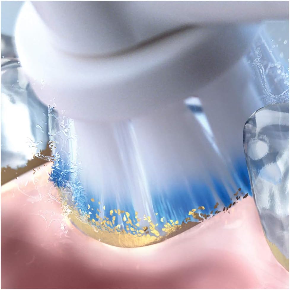Oral-B Sensitive Clean Testine di Ricambio per Spazzolino Elettrico (Pack x4) – Pulizia Delicata e Protezione Gengive