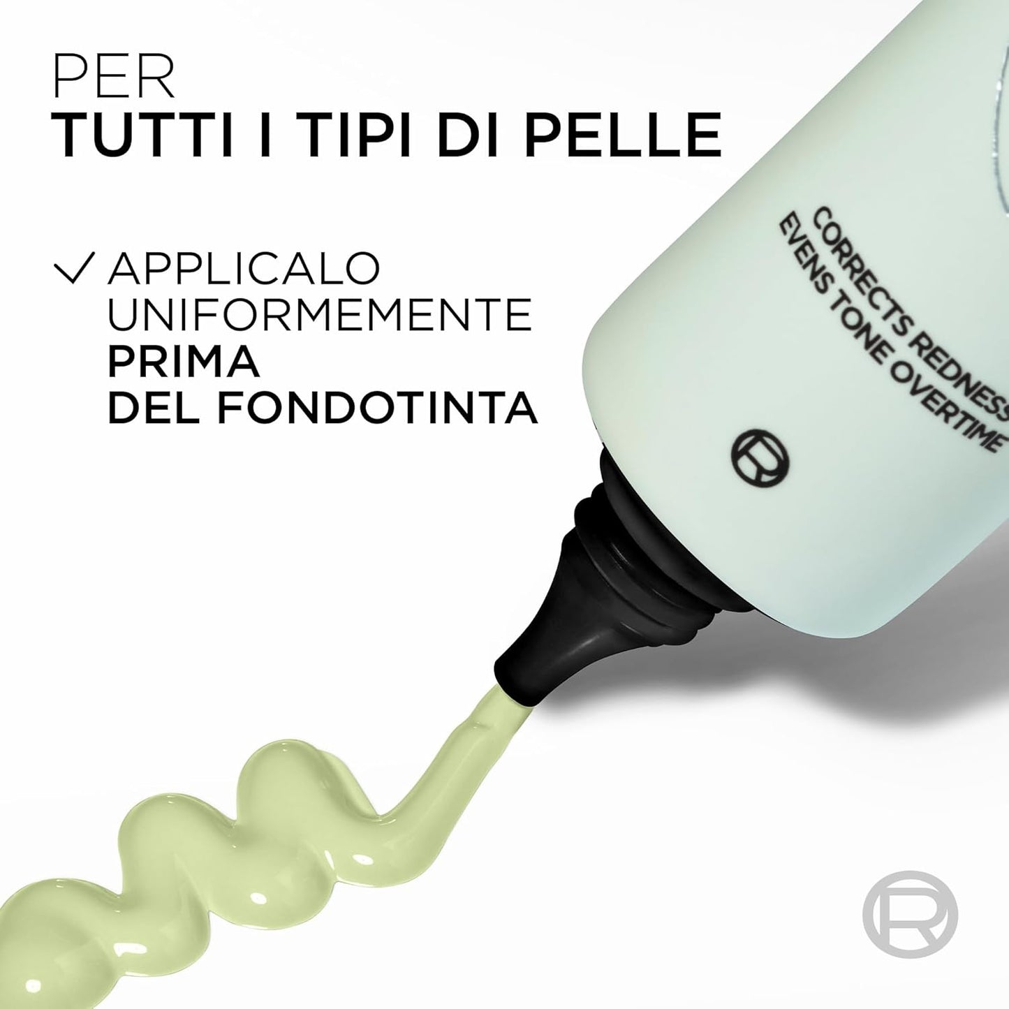 L'Oréal Paris Prime Lab 24H Redness Eraser Primer Correttore Verde – Trattamento Anti-Rossori con 4% Niacinamide – Base Trucco Uniformante Idratante per Incarnati da Chiari a Medi, 30 ml