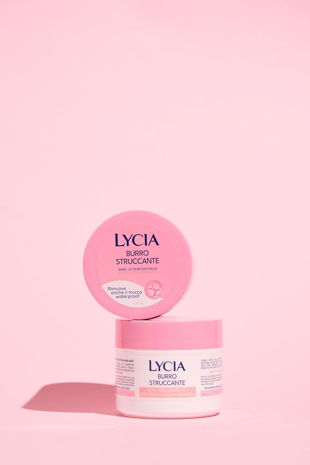 Lycia Burro Struccante Alta Tollerabilità | Rimuove Anche il Trucco Resistente | Con Burro di Karité e Olio di Mandorle | Pelle e Occhi Sensibili | 12M