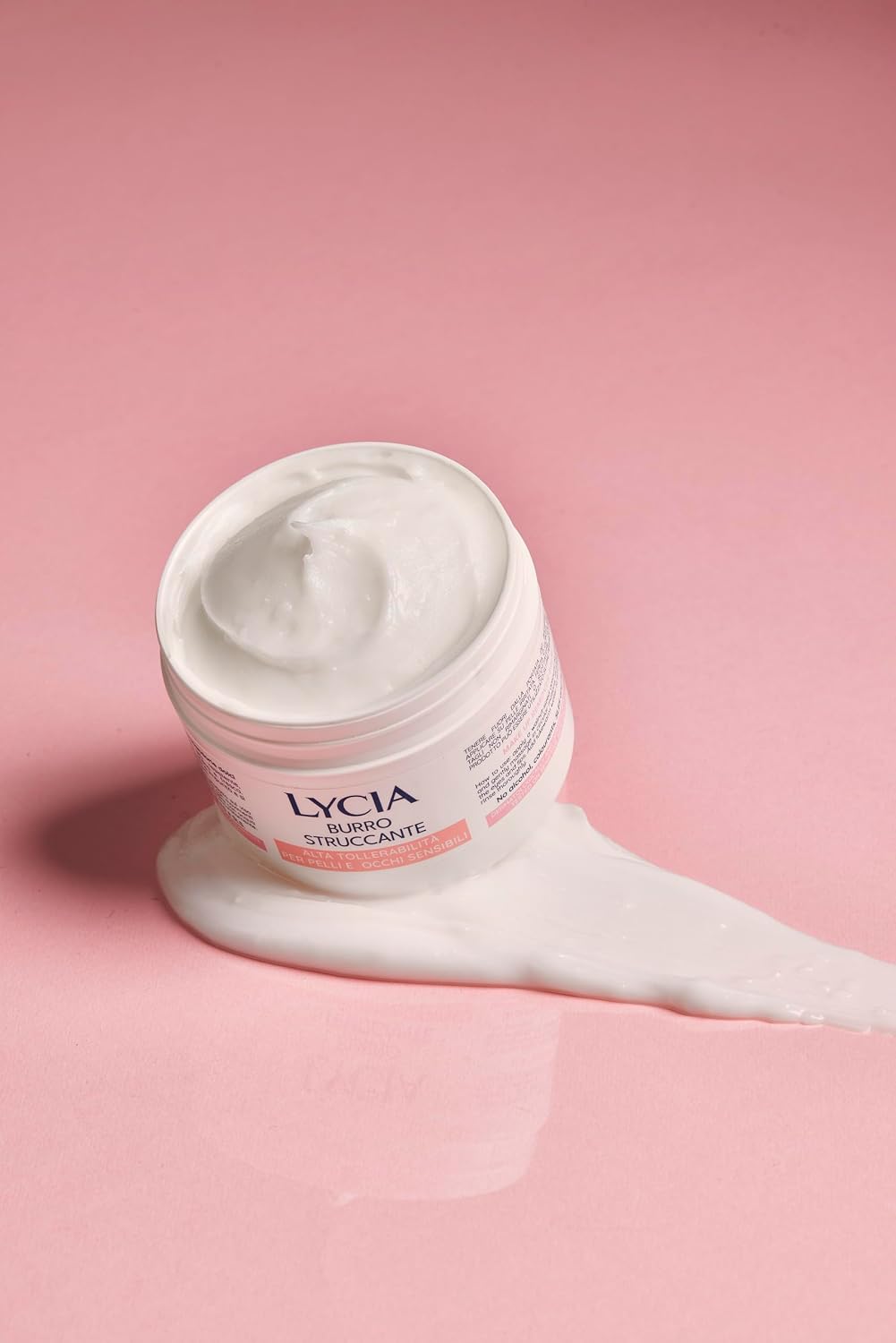 Lycia Burro Struccante Alta Tollerabilità | Rimuove Anche il Trucco Resistente | Con Burro di Karité e Olio di Mandorle | Pelle e Occhi Sensibili | 12M