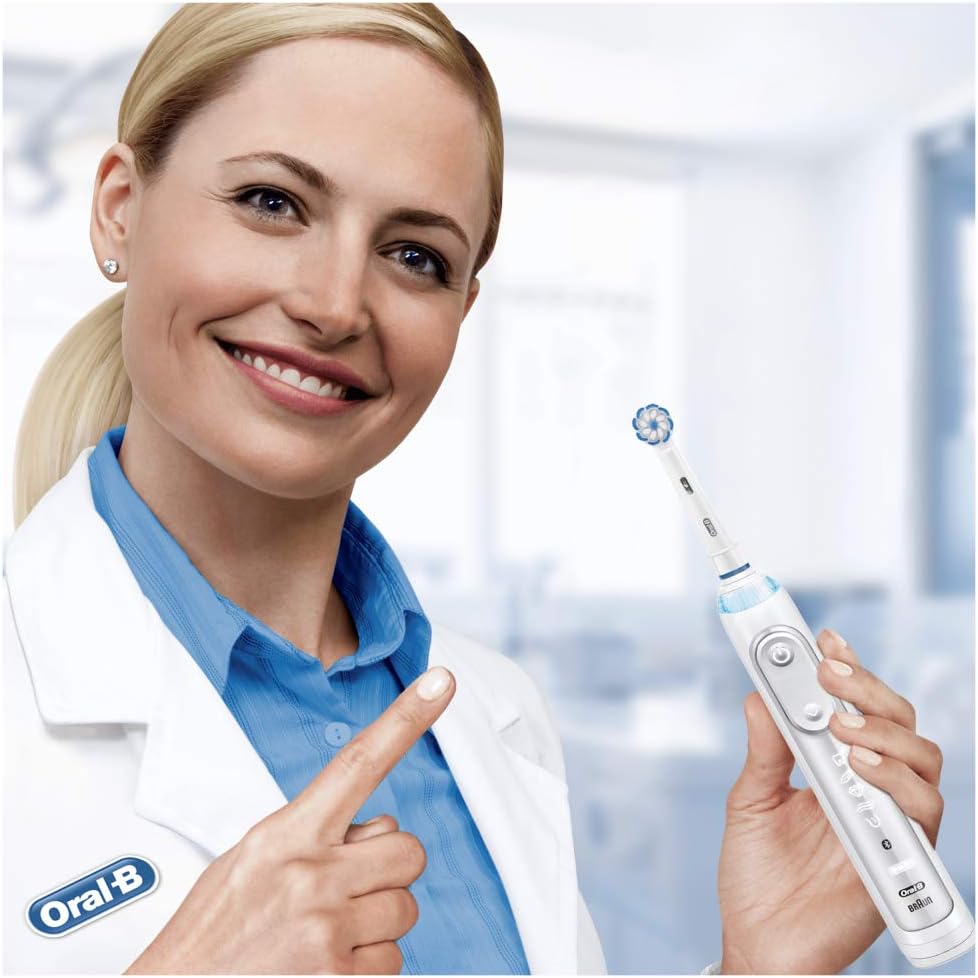 Oral-B Sensitive Clean Testine di Ricambio per Spazzolino Elettrico (Pack x4) – Pulizia Delicata e Protezione Gengive