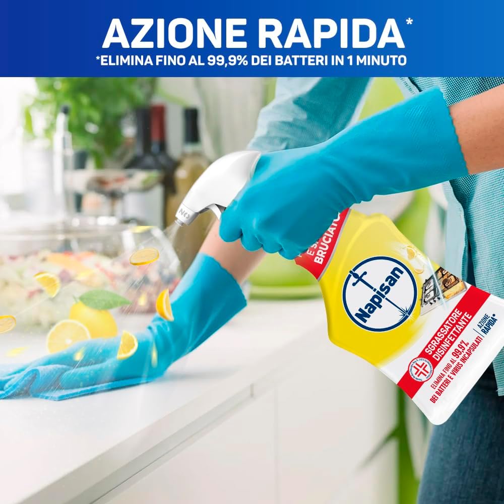Napisan Disinfettante Sgrassatore Limone 750ml – Presidio Medico Chirurgico Azione 2-in-1