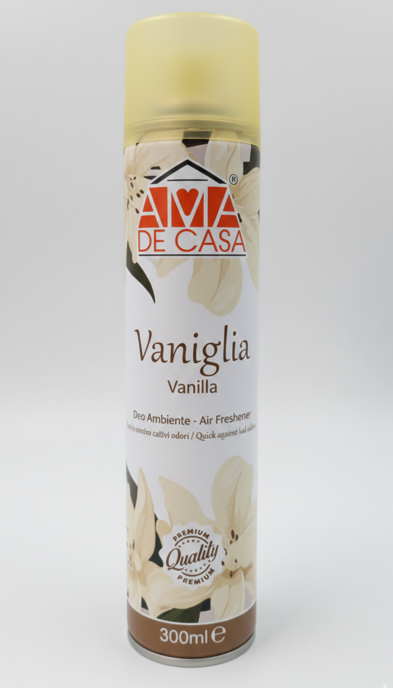 AMA De Casa Deo Ambiente Spray 300ml | Deodorante per Ambienti Rapido contro i Cattivi Odori | 6 Fragranze Disponibili | Qualità Premium