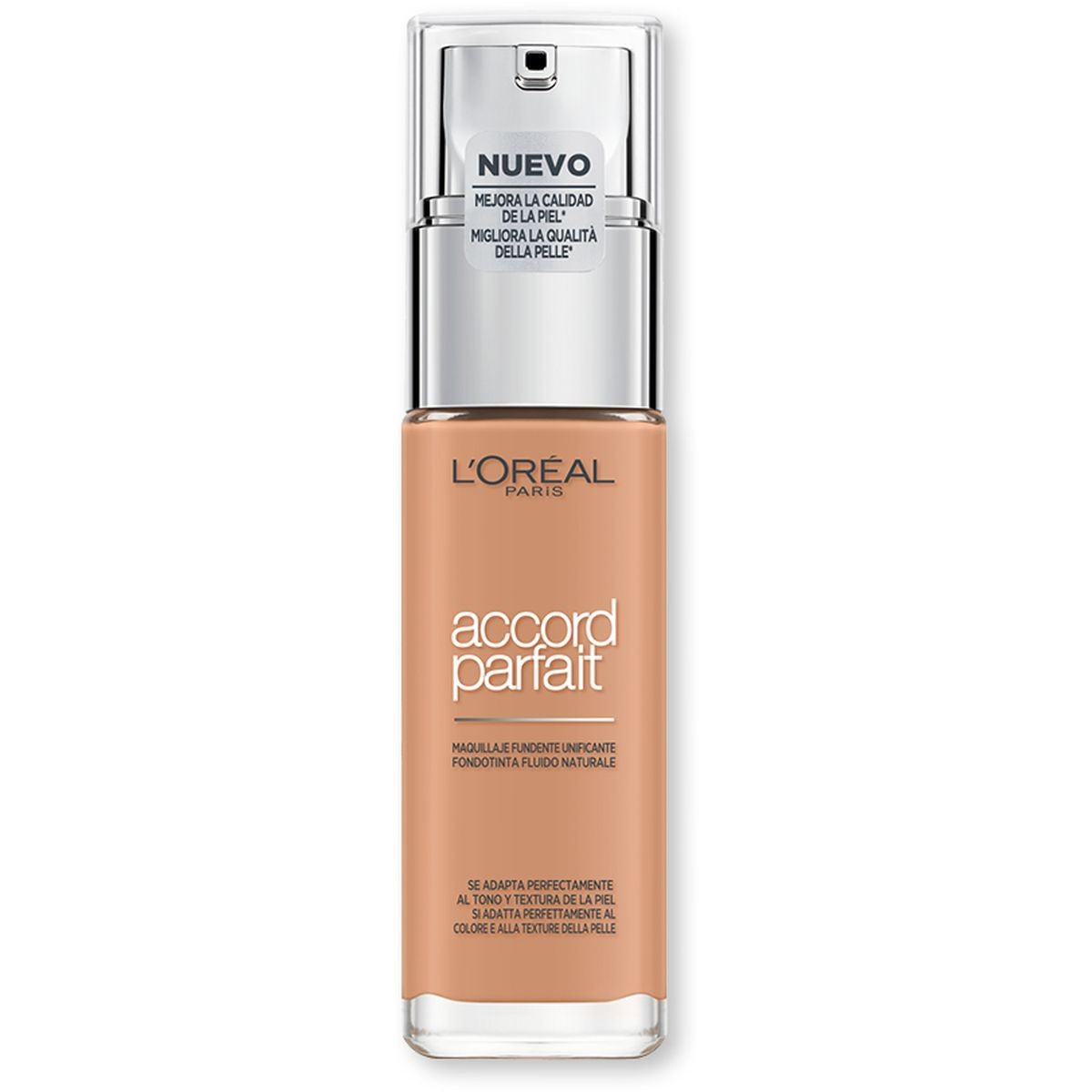 L'ORÉAL PARIS Accord Parfait Fondotinta Fluido Idratante – Formula Arricchita con Acido Ialuronico e Pigmenti Minerali – Effetto Seconda Pelle, Sfumabilità Ultra-Leggera e Idratazione 24H, Varie Nuance