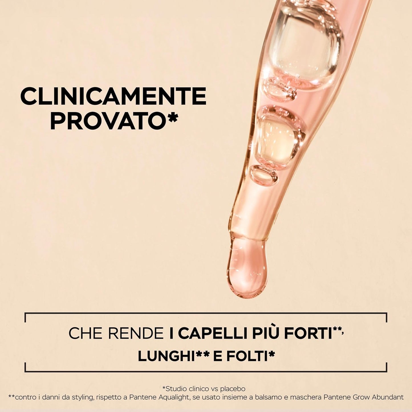 Pantene Pro-V Grow Abundant Siero Cute Anti-Caduta 60ml 3000mg Pro-V B5 e Niacinamide – Ancoraggio alla Radice e Capelli Più Folti in 8 Settimane
