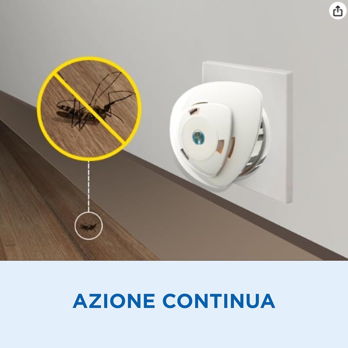 Raid Night & Day | Sabbia Compressa | Diffusore Elettrico + Ricarica – Protezione Antizanzare Continua 120 Ore