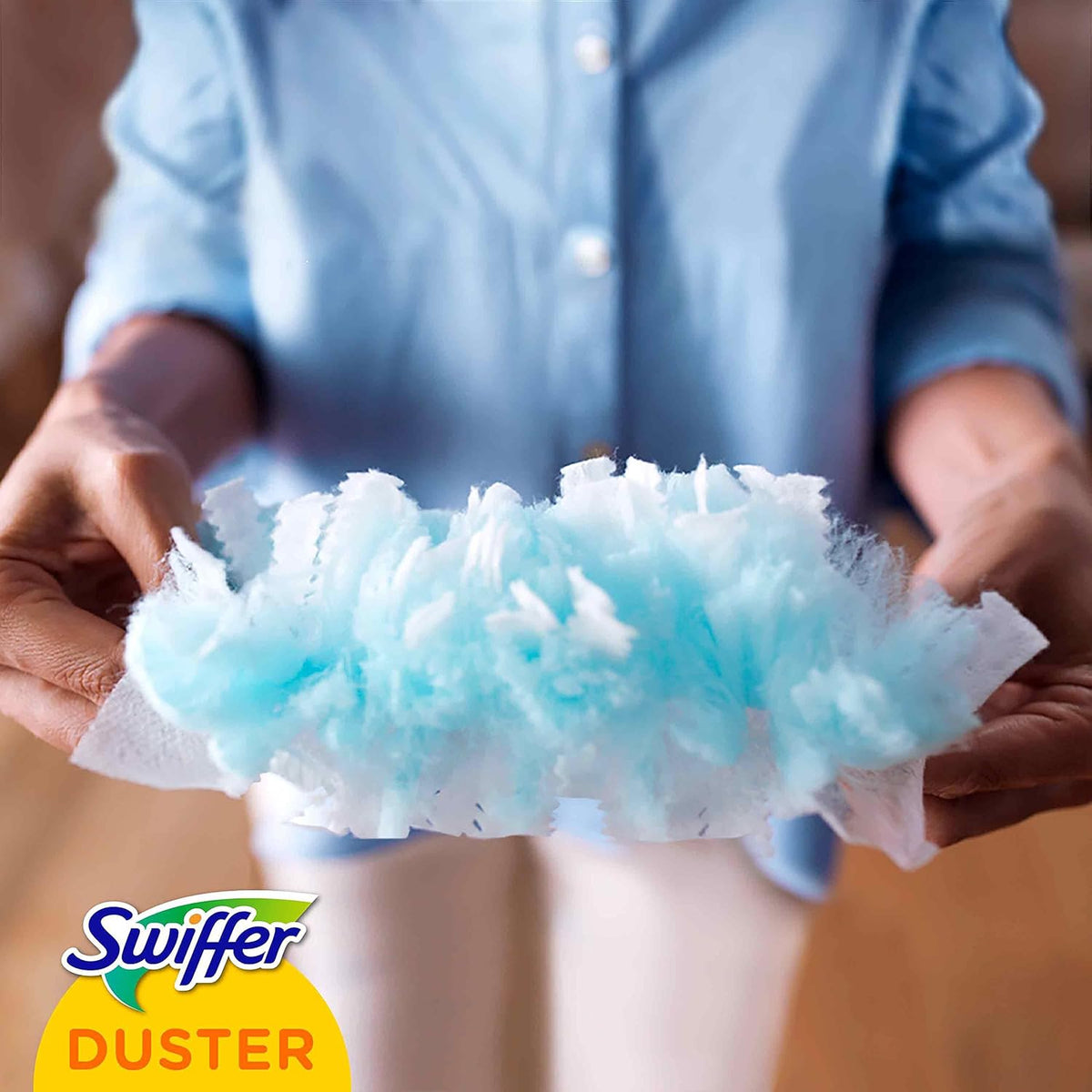 Swiffer Duster Ricambi Catturapolvere Clean & Fresh Maxi Pack 9 Piumini – Tecnologia Elettrostatica Cattura & Blocca 3X Anti-Allergeni