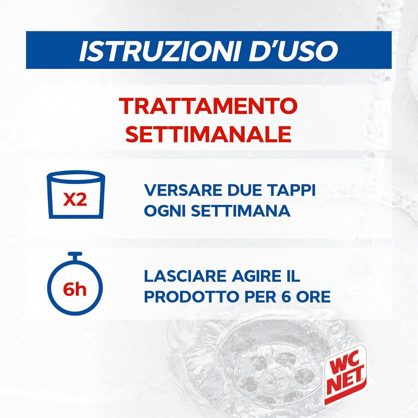 WC Net Scarichi Domestici 1L | Trattamento Biologico Professionale | Anti-Odore Istantaneo e Prevenzione Ingorghi | Fragranza Pino | Sicuro su Tutti i Tubi