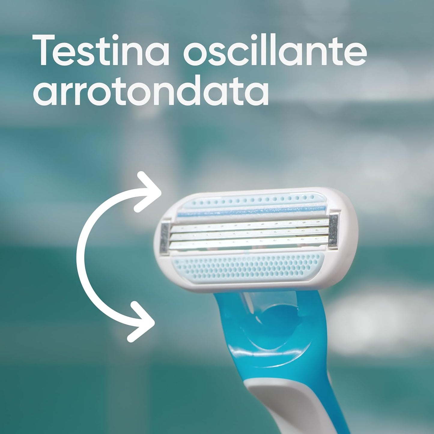 Gillette Venus Oceana Rasoio Donna Usa e Getta | Confezione 4 Pezzi (3+1 Gratis) | 3 Lame Flessibili con Aloe Vera