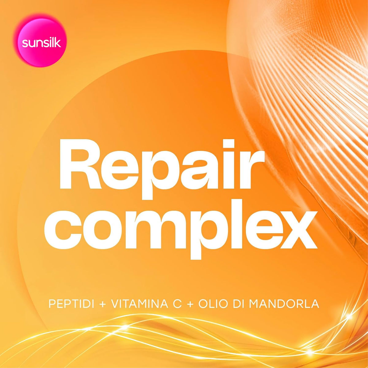 Sunsilk Shampoo Riparazione Istantanea 250 ml – Con Repair Complex, Peptidi, Vitamina C e Olio di Mandorla – Rigenerazione Profonda e Soluzione Anticrespo per Capelli Danneggiati