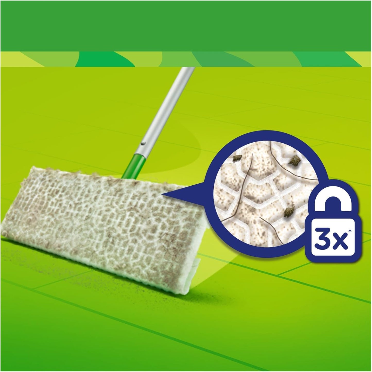 Swiffer Wet Panni Umidi Lavapavimenti Citrus Fresh – Ricarica 24 Pezzi Azione Cattura Sporco Profumata