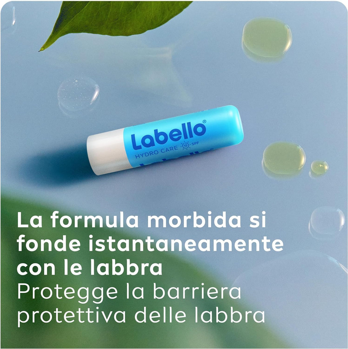 Labello Hydro Care Balsamo Labbra Nutriente Aloe Vera – Idratazione 24h e Protezione Solare SPF 15