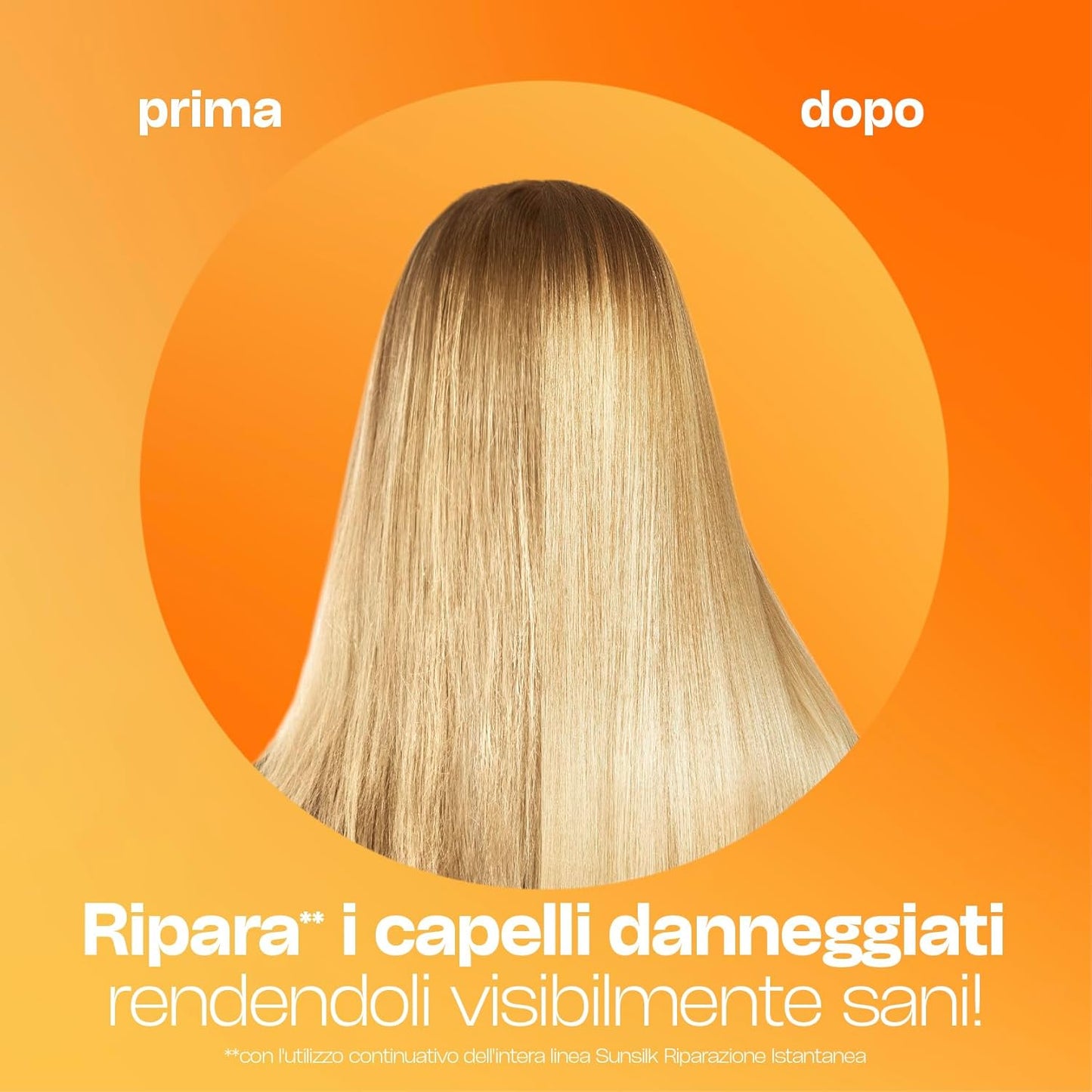 Sunsilk Riparazione Istantanea Balsamo 200ml – 7% Repair Complex con Peptidi, Vitamina C e Olio di Mandorla per Capelli Danneggiati