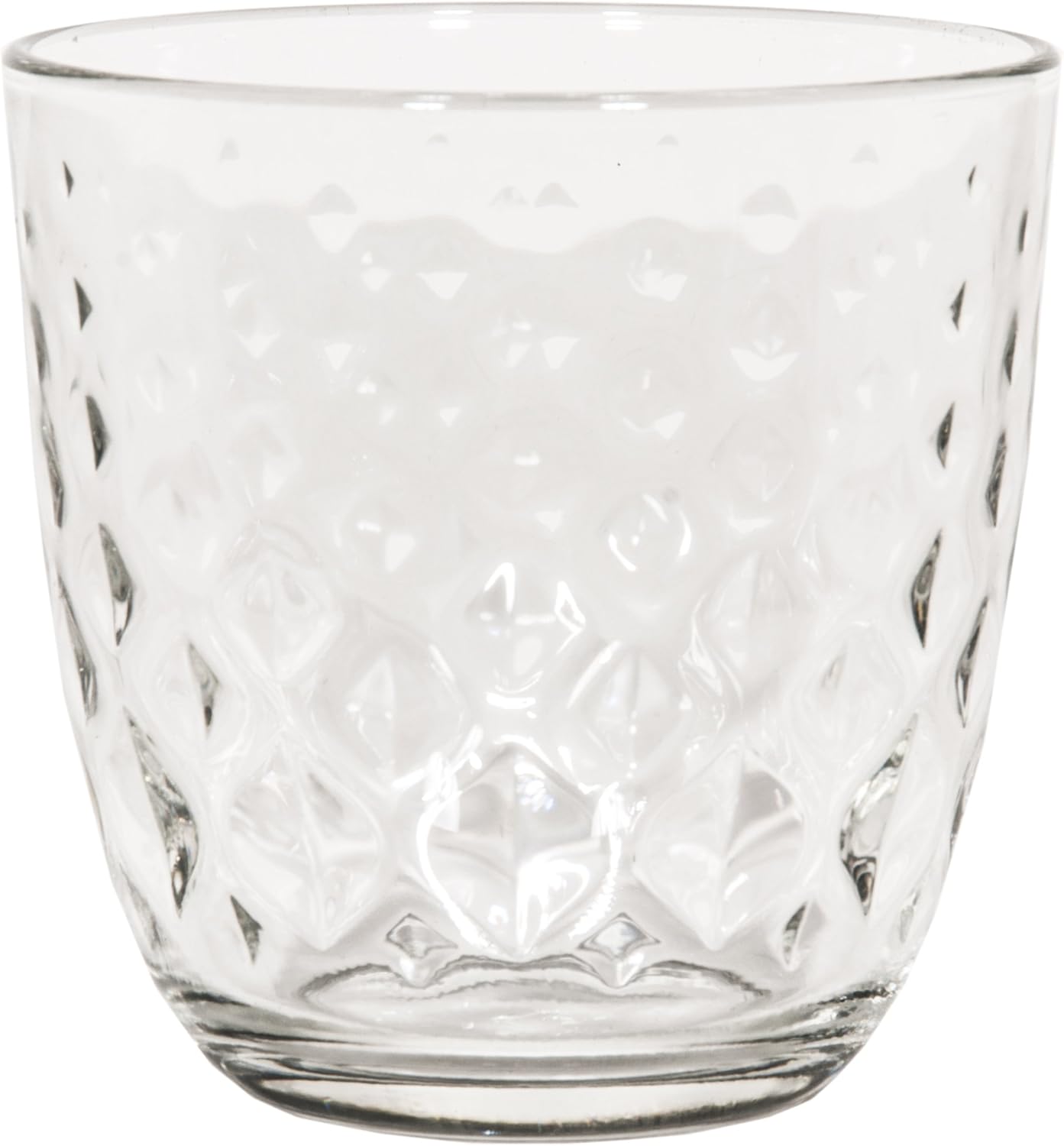 Bormioli Rocco GLIT Set 6 Bicchieri in Vetro 29,3 cl | Bicchieri Acqua e Soft Drink con Decorazione a Rilievo | Design Elegante per Tavola e Bar | Confezione da 6 Pezzi