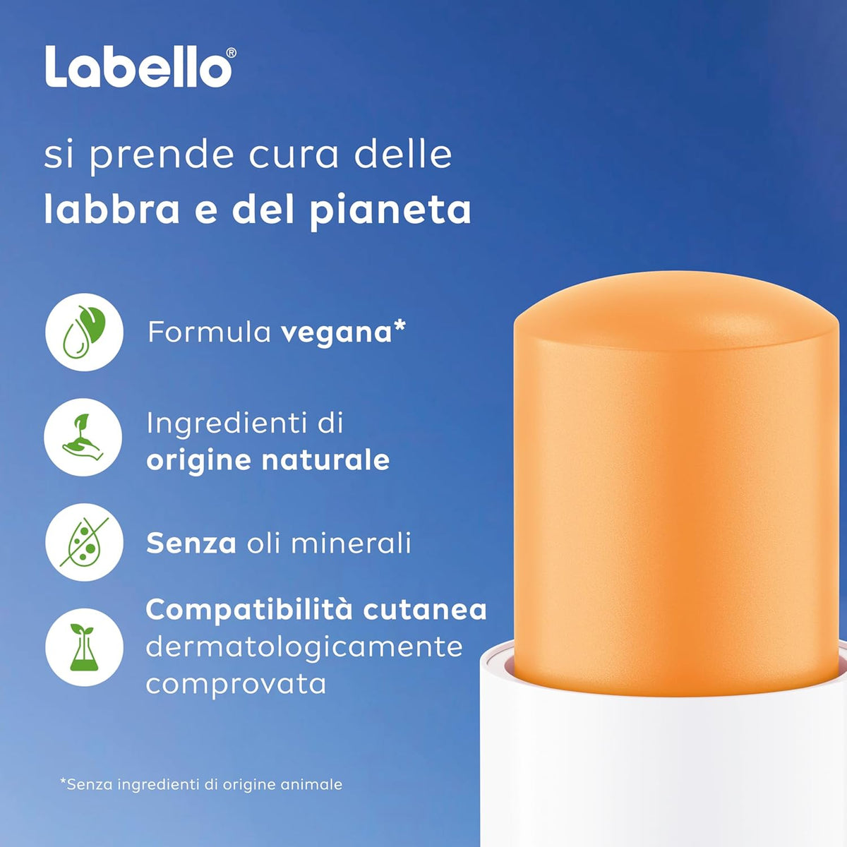 Labello Mango Shine Burrocacao 4.8g Burro di Karité – Balsamo Labbra Vegano Idratazione 24h e Tocco Fruttato