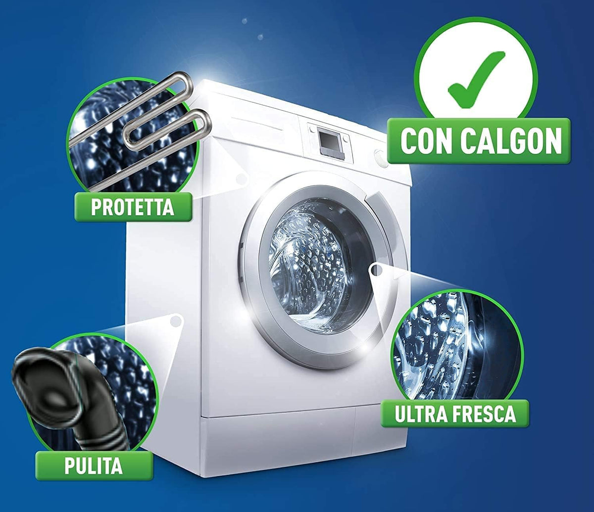 Calgon Igiene+ Gel Anticalcare Disinfettante 2in1 750 ml | Presidio Medico Chirurgico | Elimina 99,9% Batteri e Cattivi Odori | Protezione Totale per Lavatrice