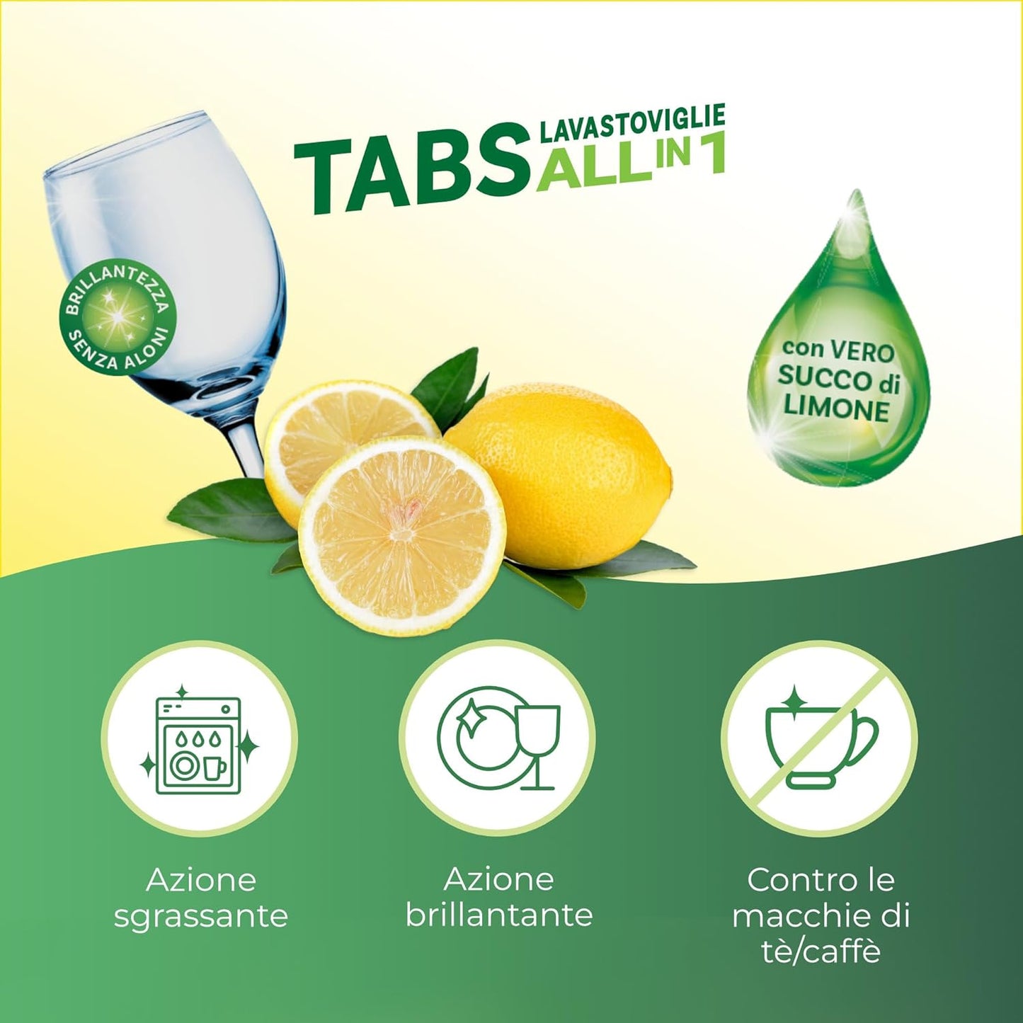 Winni's Tabs Lavastoviglie All in 1 (24pz) – Detergente Naturale in Pastiglie con Sgrassanti da Biofermentazione