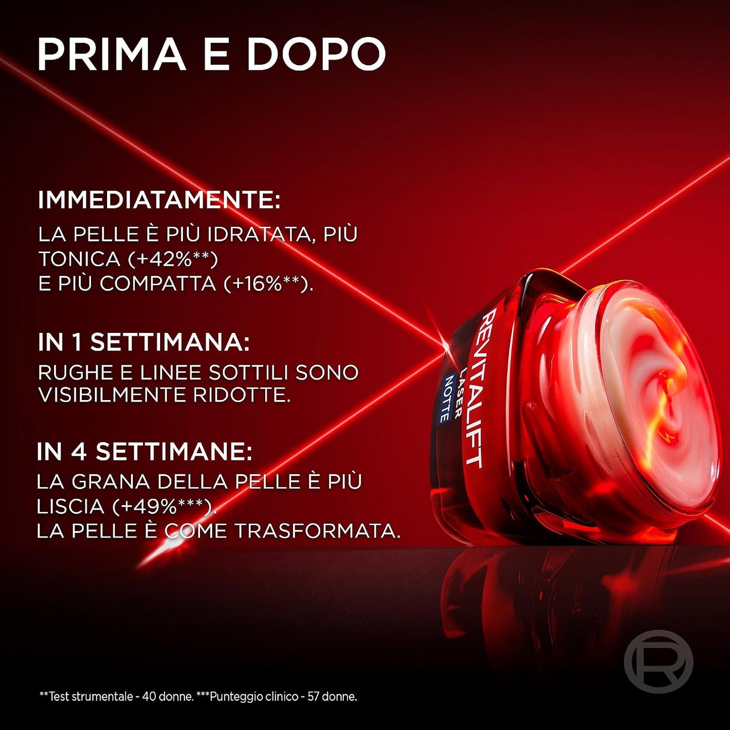 L’Oréal Paris Revitalift Laser X3 Crema Notte Anti-Rughe 50ml – Tripla Azione Anti-Età – Con 3% Pro-Xylane e Centella Asiatica
