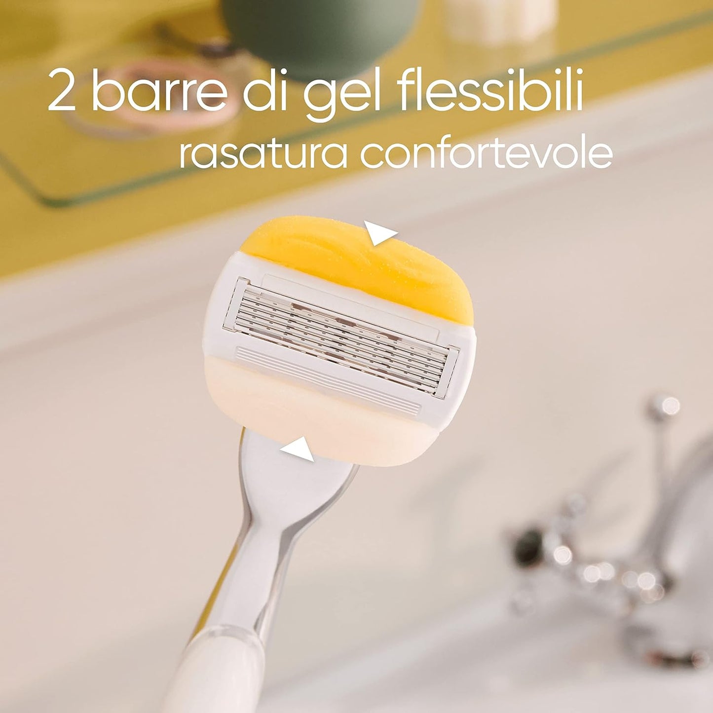 Ricariche Gillette Venus Comfortglide Coconut (3 Lamette) – 5 Lame con Barre Gel Integrate al Profumo di Cocco – Rasatura Idratazione No-Schiuma