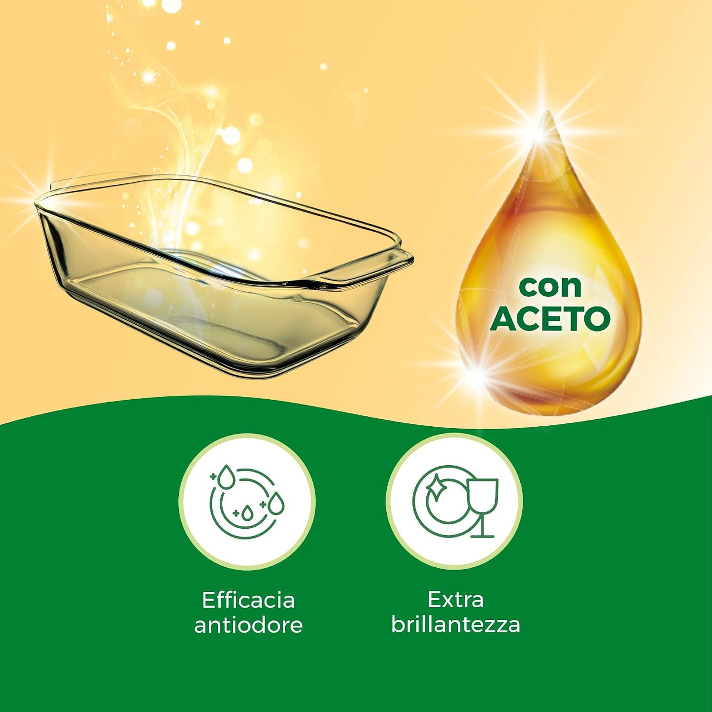 Winni's Gel Lavastoviglie All in 1 561ml 33 Lavaggi Tensioattivi Vegetali – Extra Sgrassante Biofermentazione con Aceto Bio