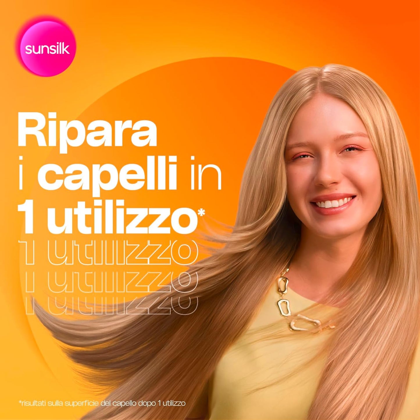 Sunsilk Riparazione Istantanea Balsamo 200ml – 7% Repair Complex con Peptidi, Vitamina C e Olio di Mandorla per Capelli Danneggiati