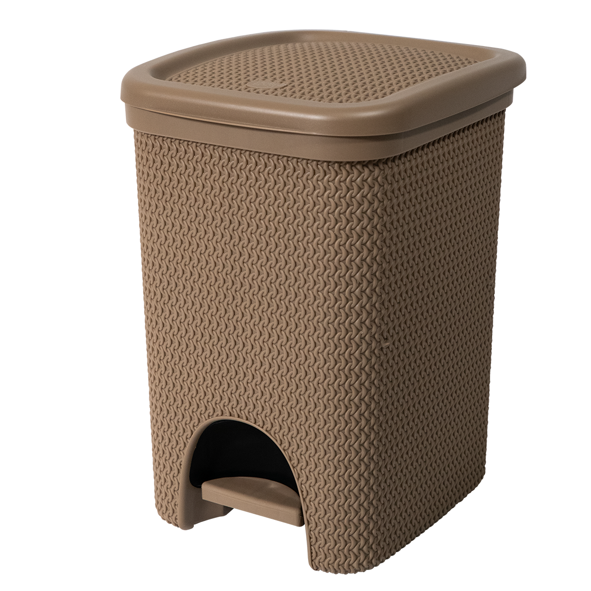 Belli e Forti Pattumiera Intreccio Line 18 Litri con Coperchio - Design Effetto Rattan - Vari Colori