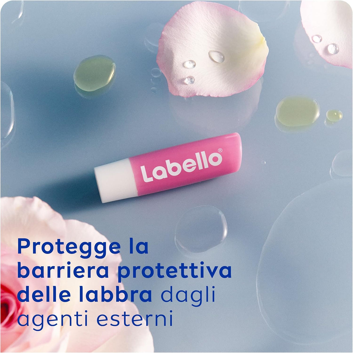 Labello Soft Rosé – Balsamo Labbra Idratante 24h con Burro di Karité e Oli Naturali – Tocco Rosa Delicato