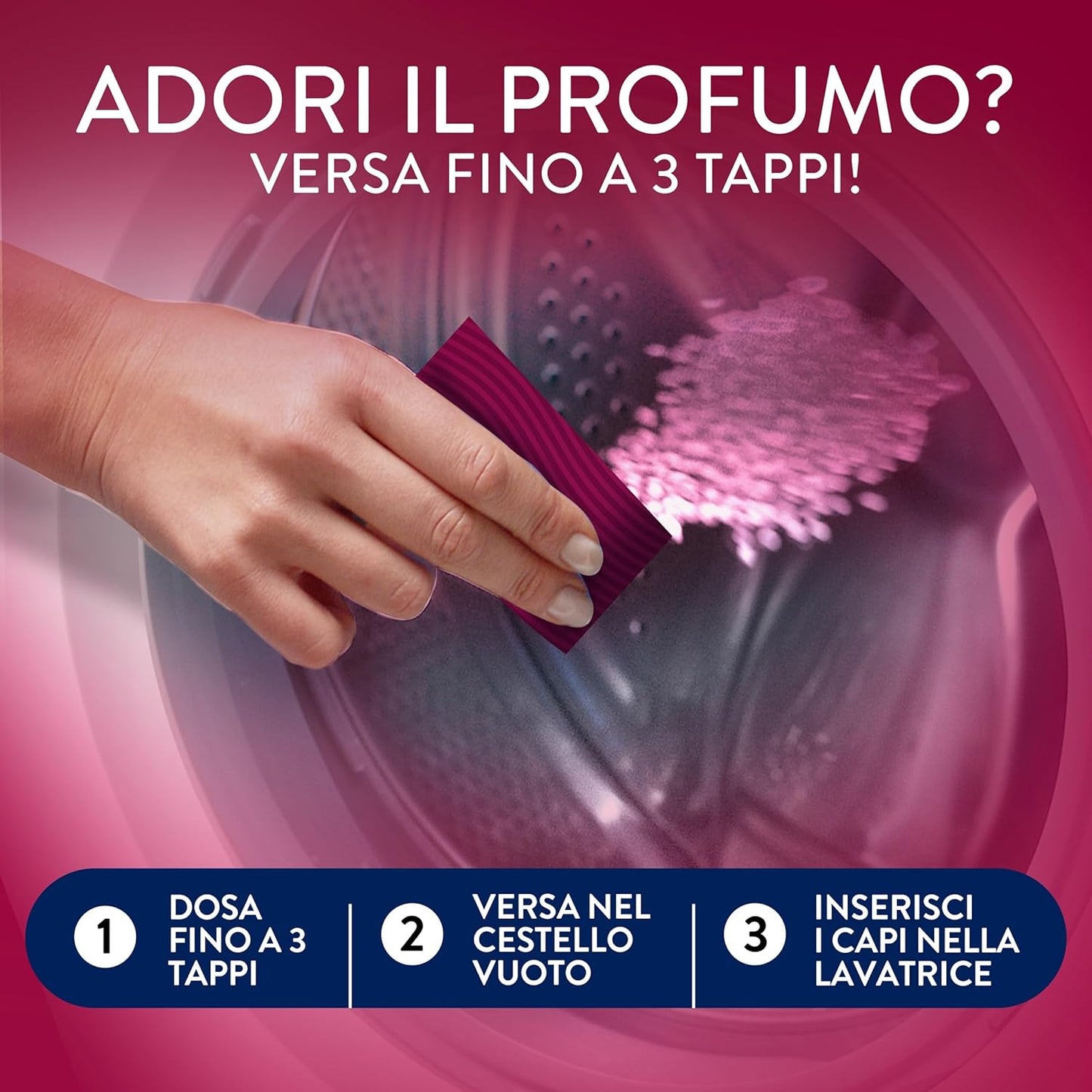 Lenor Perle di Profumo Gelsomino Scarlatto 195g | Intensificatore di Freschezza per Bucato | Fragranza Ruby Jasmine Fino a 12 Settimane