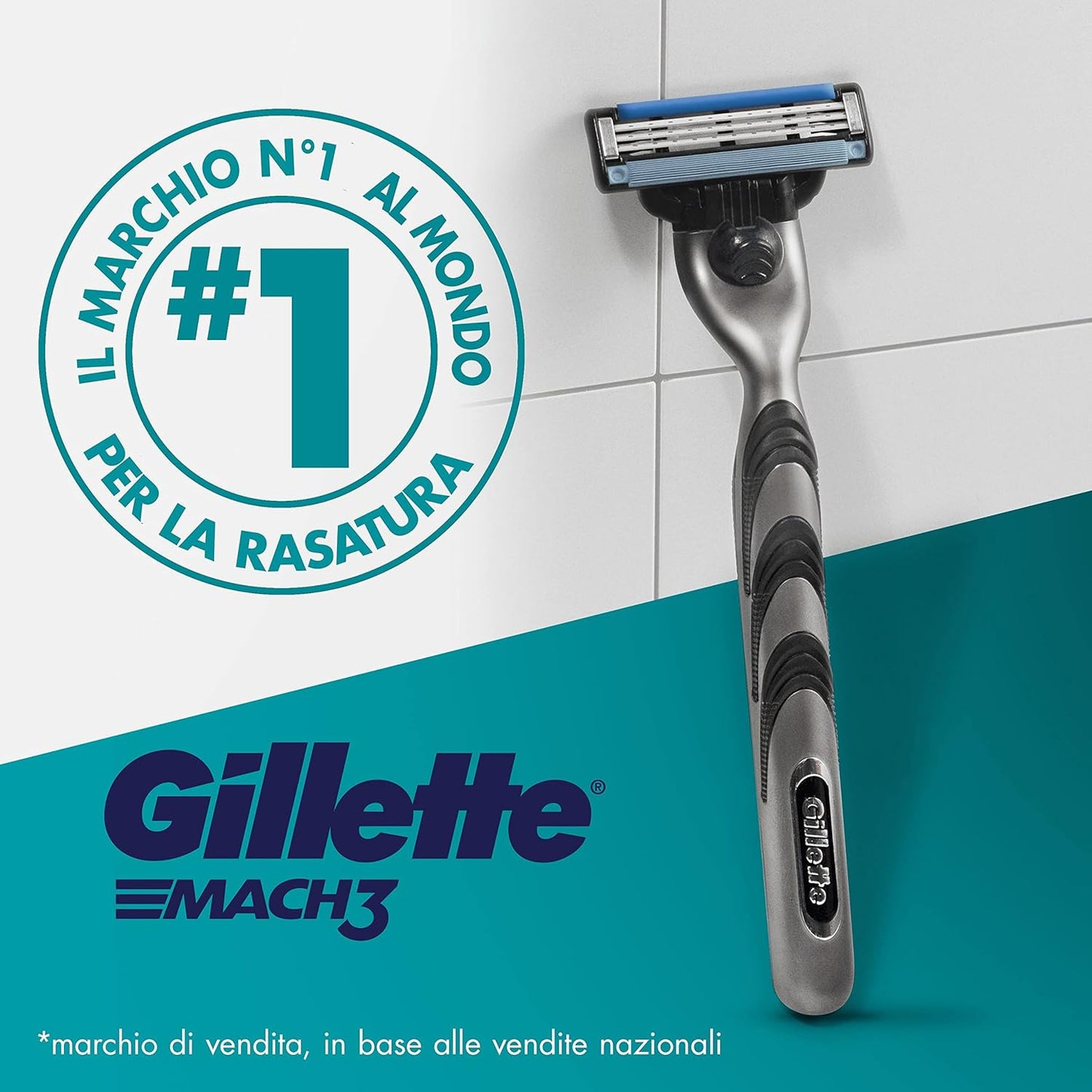 Ricariche Gillette Mach3 (5 Testine) | 3 Lame più resistenti dell'Acciaio | Comfort fino a 15 Usi e Striscia Lubrificante