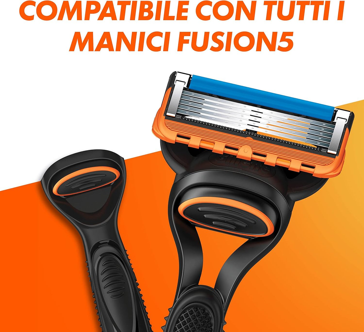 Ricariche Gillette Fusion 5 (4 Lame Originali) | Rasatura Profonda e Precisione Uomo | 5 Lame Anti-Attrito
