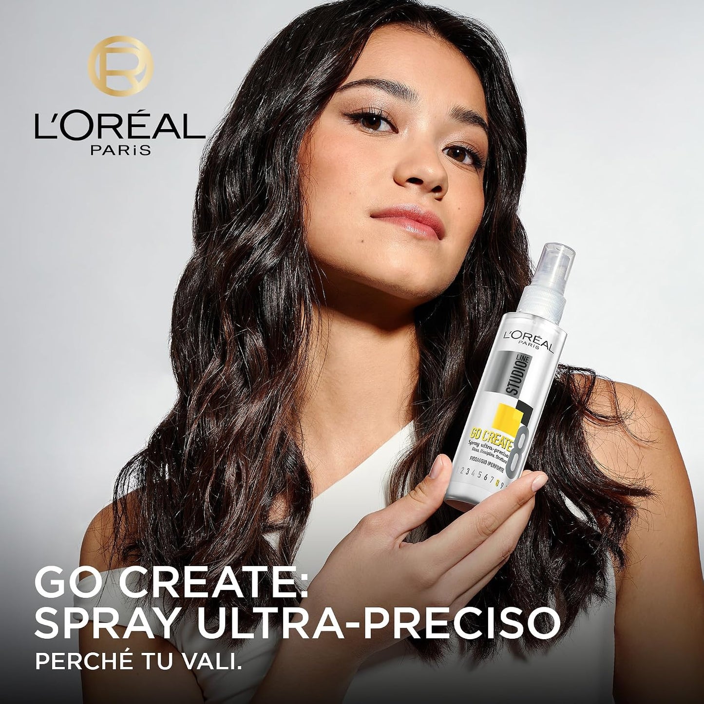 L'Oréal Paris Studio Line Go Create 8 Spray Ultra-Preciso 150 ml | Fissaggio Iperforte 8/10 – Styling Duraturo