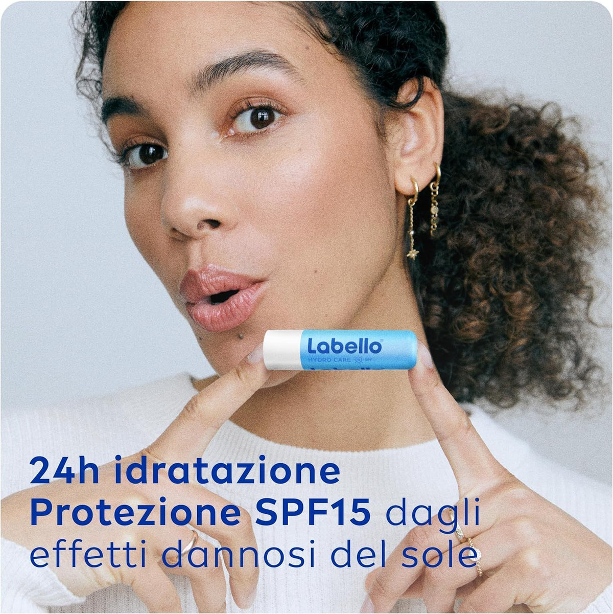 Labello Hydro Care Balsamo Labbra Nutriente Aloe Vera – Idratazione 24h e Protezione Solare SPF 15