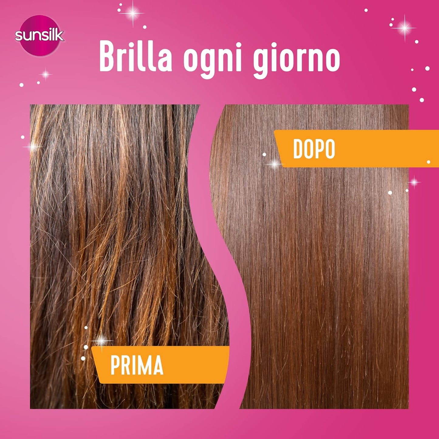 Sunsilk Shampoo Scintille di Luce – Formato XXL – Per Capelli Spenti e Crespi – Azione Illuminante e Disciplinante